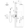 Душевой комплект Timo Saona SX-2369/16SM белый матовый фото 4