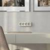 Розетка 4-местная с заземлением и шторками Werkel Gallant W5072204 слоновая кость фото 2