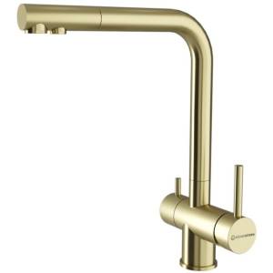 Смеситель для кухни Kuchenstern Fokus-F 400GL40 золотой
