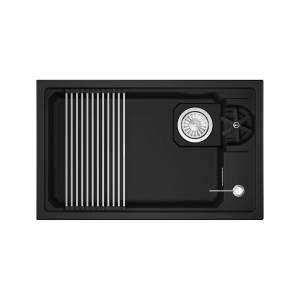 Кухонная мойка Granula Kitchen Space Rinzer 7309RU черный, 73x45