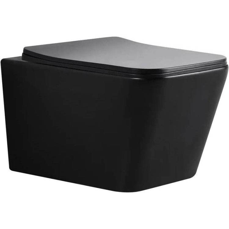 Унитаз подвесной BOND F04 F04-108 безободковый, с крышкой-сиденьем микролифт