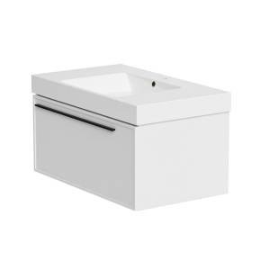 Тумба с раковиной La Fenice Elba Bianco NFNC-01-ELB-B-80-3-80 белая матовая, 80 см