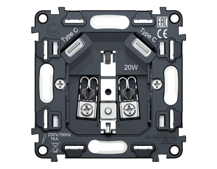 Механизм электрической розетки Ambrella Volt VM VM165