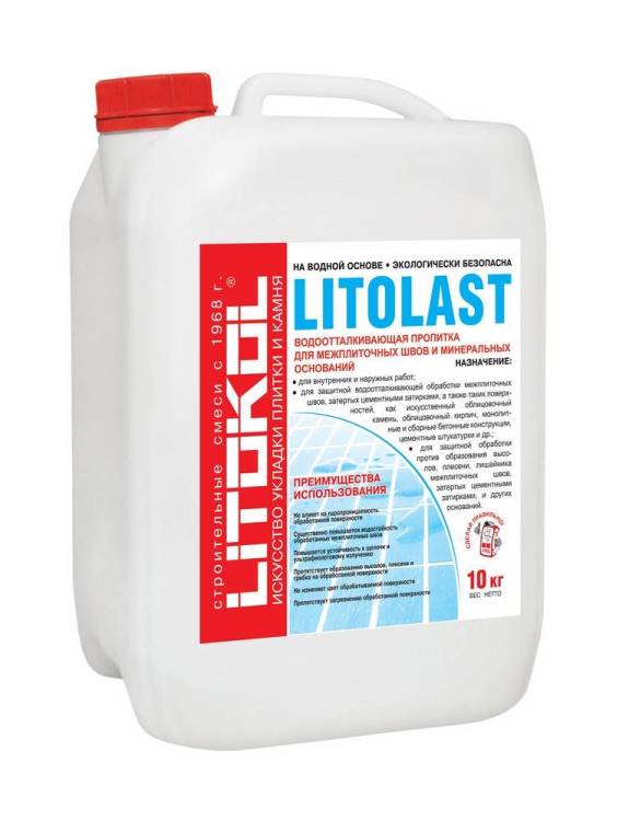 Водоотталкивающая пропитка Litokol Litolast бесцветный 10 кг