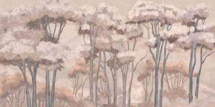 3D Фотообои Artegrafico «Густые верхушки деревьев» PRS-009 песок