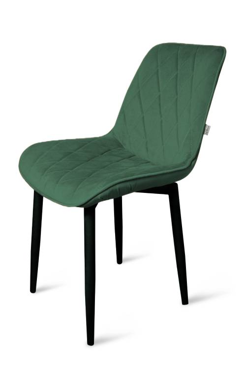 Стул Арника Оскар 00-00273269 черный матовый Томми 25 темно-зеленый