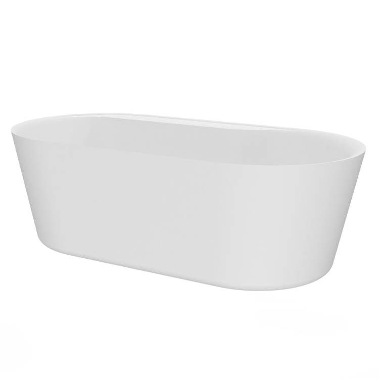 Акриловая ванна AQUAme AQM3505MW-L 179.5x84.5, левая, белый матовый