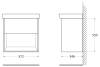 Тумба под раковину Belbagno Neon NEON-600-1C-SO-PB 57.2x34.6x55 Pino Bianco подвесная с одним выкатным ящиком, с доводчиками фото 9