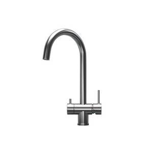 Смеситель для кухни Granula Kitchen Space KS-7104, СТАЛЬ САТИН