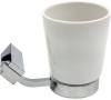 Стакан для зубных щёток Bath Plus Terra C-51094 хром, белый