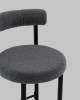 Стул полубарный Stool Group Флорео vd-plb-floreo-fl-grey темно-серый, букле фото 8