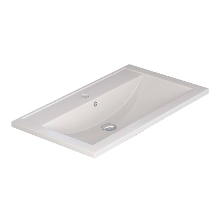 Раковина Uperwood Foster Quartz 291030036 белая матовая, жасмин, 80x45.5