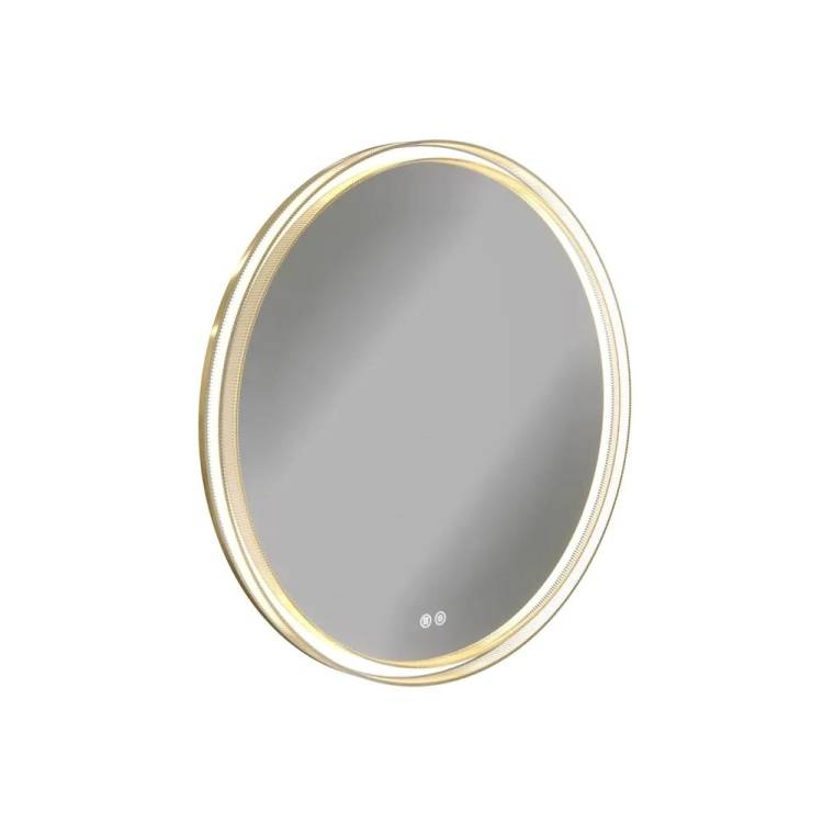 Зеркало Teymi Lina Supernova Gold T20121 с подсветкой и подогревом, сенсор, круглое, D60