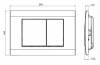 Кнопка смыва CHARUS Minimalista FP.310.12.01 двойной смыв, белый матовый фото 2