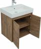 Тумба с раковиной Aquanet Nova Lite 60 дуб рустикальный, с дверками фото 9