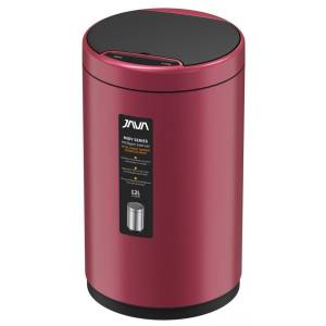 Сенсорное ведро 12 л JAVA S-882-12R малиновый