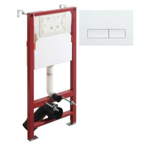 Система инсталляции для унитазов Agger ACC500+APB0288 клавиша белая глянцевая