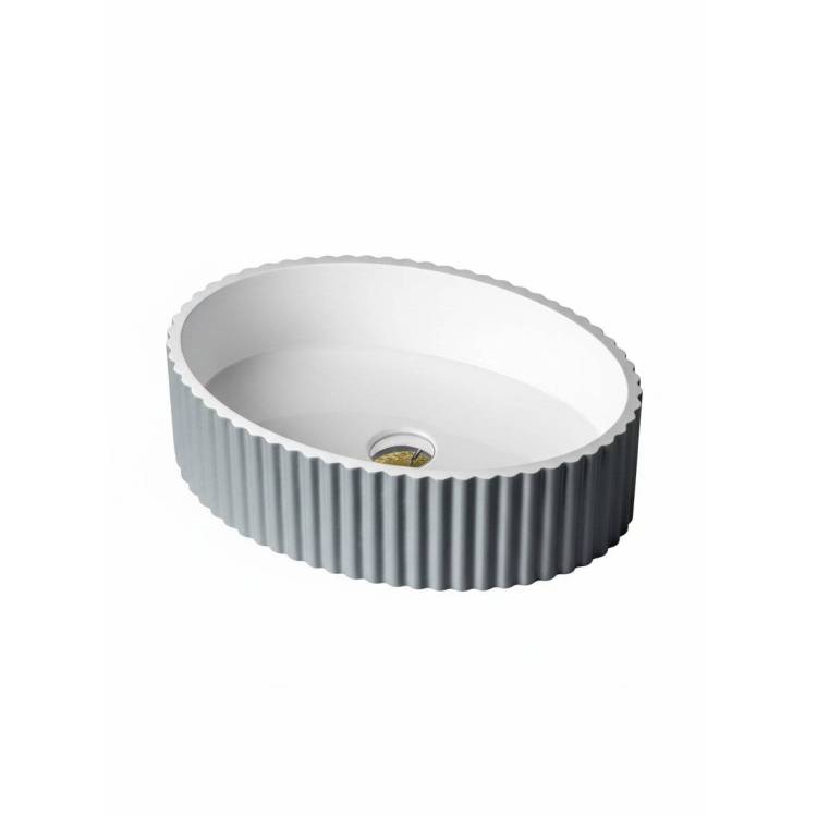 Раковина Armadi Art Monaco 878-S Canale 50 см, серебро глянцевая