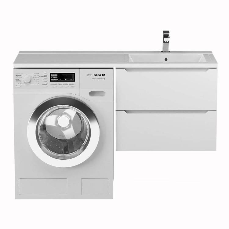 Тумба под раковину Uperwood Tanos 291020260 под стиральную машину, подвесная, белая, 60 см