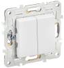 Выключатель 2-клавишный перекрестный IEK Skandy SK-V23-0-10-K01 арктический белый