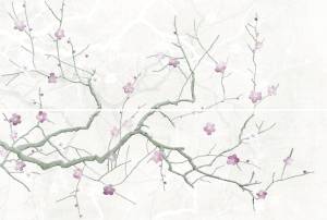 Панно Cersanit Haiku HI2U522DT-63 светло-серый 50x75