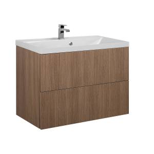 Тумба под раковину Art&Max Verona-Push AM-Verona-Push-800-2C-SO-KV Коричневый, 79.6x45x55