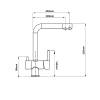 Смеситель для кухни Boch Mann Laura B BM10424 с краном под фильтр, черный фото 3