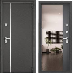 Входная стальная дверь Torex SUPER OMEGA PRO MP 2477500 Колоре гриджио/ПВХ Оскуро 2100x950