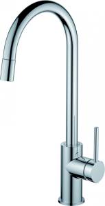 Смеситель для кухни Wonzon & Woghand WW-422902-CR с выдвижным изливом, Хром