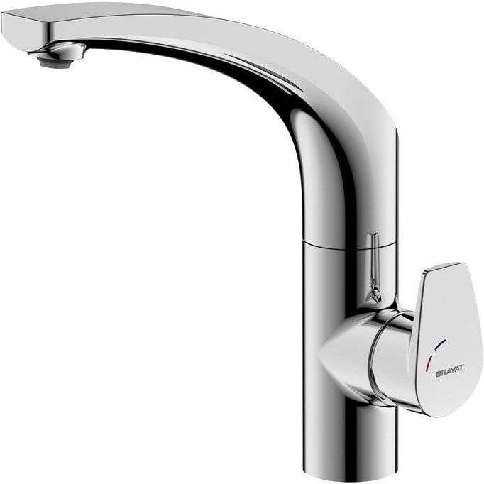 Смеситель для кухни Bravat Nizza F7353387CP-RUS хром