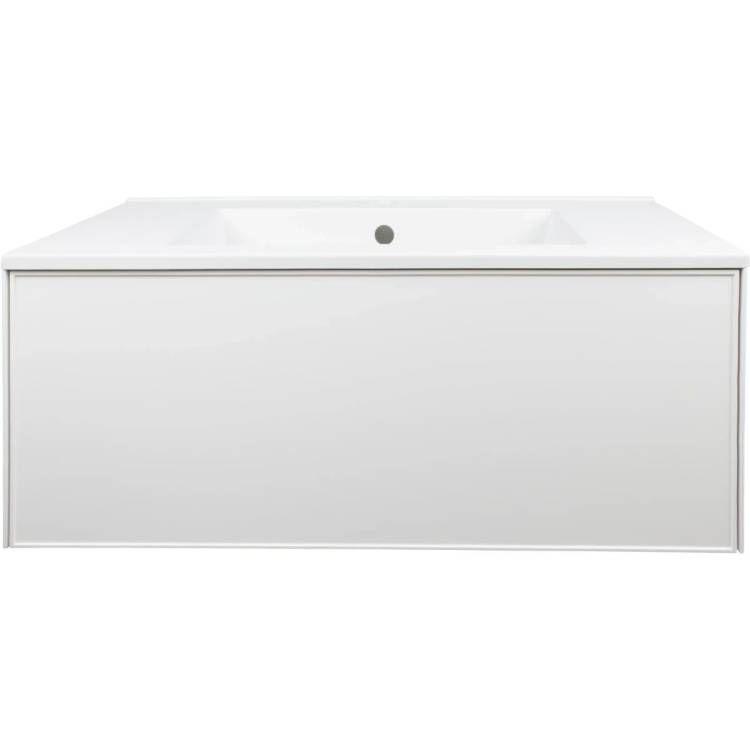 Тумба с раковиной Uperwood Parma Premium 39330205466 подвесная, белая, 85 см
