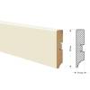 Напольный плинтус ProfBuild PLMDF12 A-1 Айвори 2070x80x16 фото 2