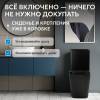 Унитаз-компакт Abber Rechteck AC1210TMB безободковый, сиденье микролифт, черный матовый фото 8