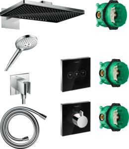 Душевой комплект Hansgrohe Rainmaker Select 460 (2 jet) 24005600 + 26530000 + 26486000 + 28276000 + 15734600 + 15736600