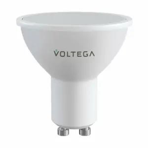 Лампа светодиодная диммируемая Voltega GU10 5.5W 3000-6500K матовая 2426
