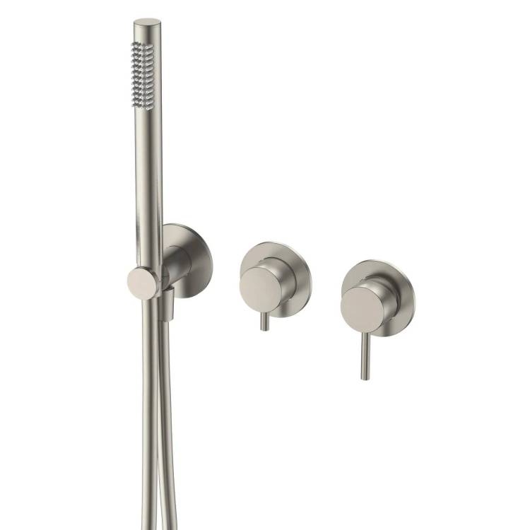 Смеситель для ванны AQUAme Siena AQM8805BN с внутренней частью, никель шлифованный