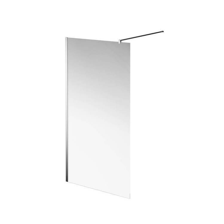 Душевая перегородка Kerama Marazzi Vetro (Ветро) VE.100.WI.CR профиль хром, стекло прозрачное, 100x195