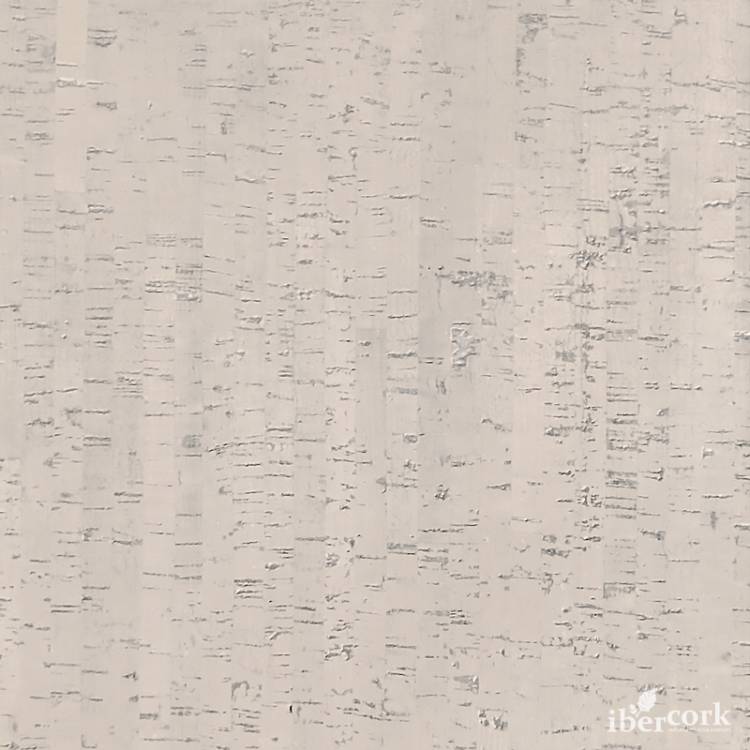 Пробковое покрытие IberCork Лагуна бланко 4 VG Клеевое c Лаком 600x300x4