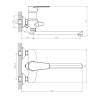 Смеситель для ванны Decoroom DR72 DR72043 одноручный универсальный с поворотным изливом 300 мм Хром фото 2