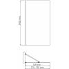 Шторка на ванну Wasserkraft Aisch 55P01-80 фото 3
