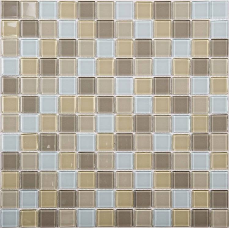 Мозаика NSmosaic Crystal series No124 стекло (25x25x4) 318x318