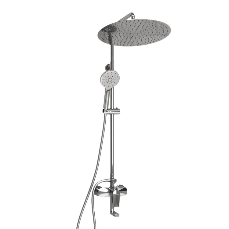 Душевой комплект Wasserkraft A166.117.127.087.CH хром, со смесителем