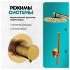 Душевая система Grocenberg GB5090GL без излива, брашированное золото фото 4