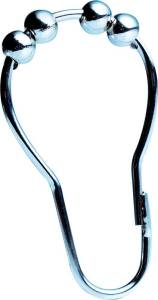 Крючки для шторы Ridder 49550 хром с шариками