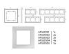 Рамка 4-постовая Ambrella Volt Alfa Platos AF550104 фото 4