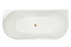 Акриловая ванна Royal Bath Nero RB611901GD белая, 170x80