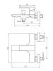 Смеситель для ванны Orange Lutz M04-100CR,хром фото 6