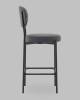 Стул полубарный Stool Group Бриф DD AV 477-C89-9005 (PP) темно-серый, велюр фото 4