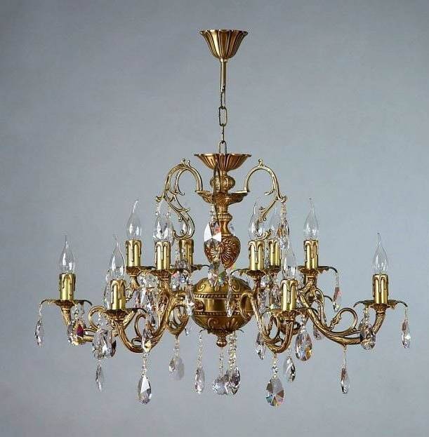Подвесная люстра Ambiente Alicante 8888/6+6 AB Tear drop