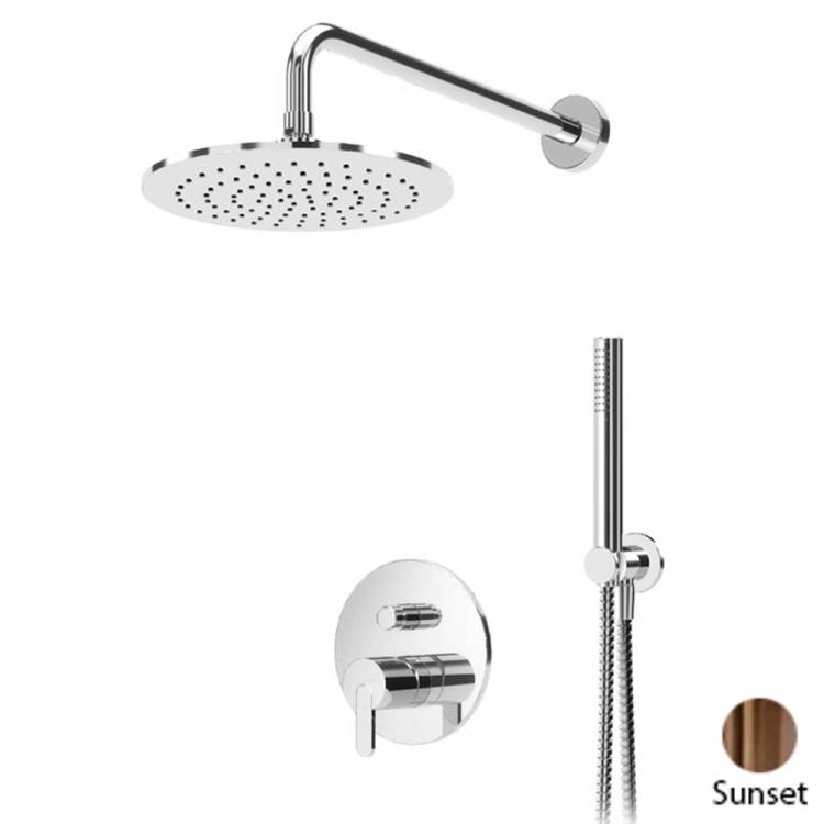 Душевая система Cezares Leaf LEAF-DSIP-30-SS бронза